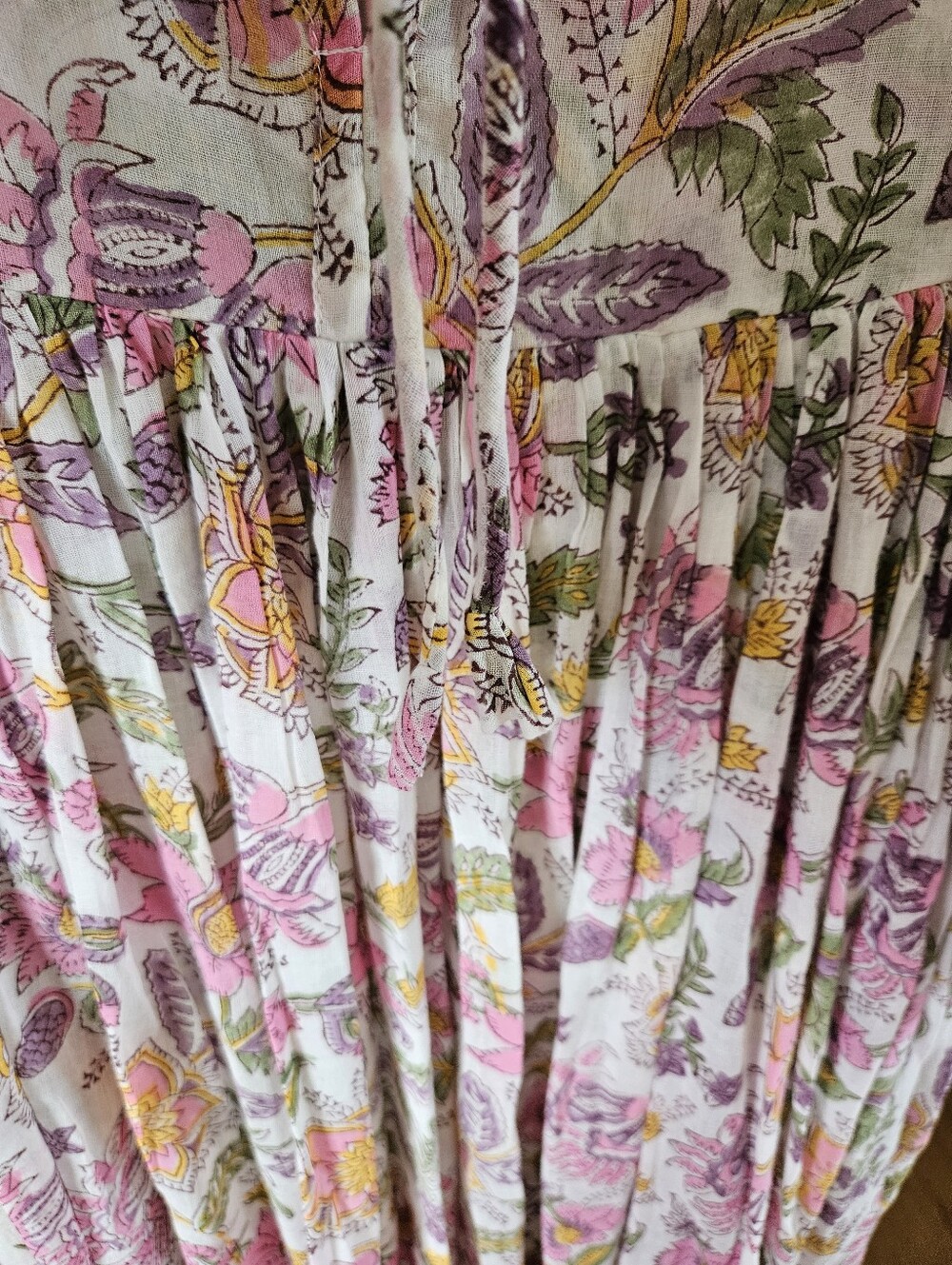 NWT Daughters Of India Kyra Maxi Dress in Fuchsia Bloom size S - Picture 8 of 12